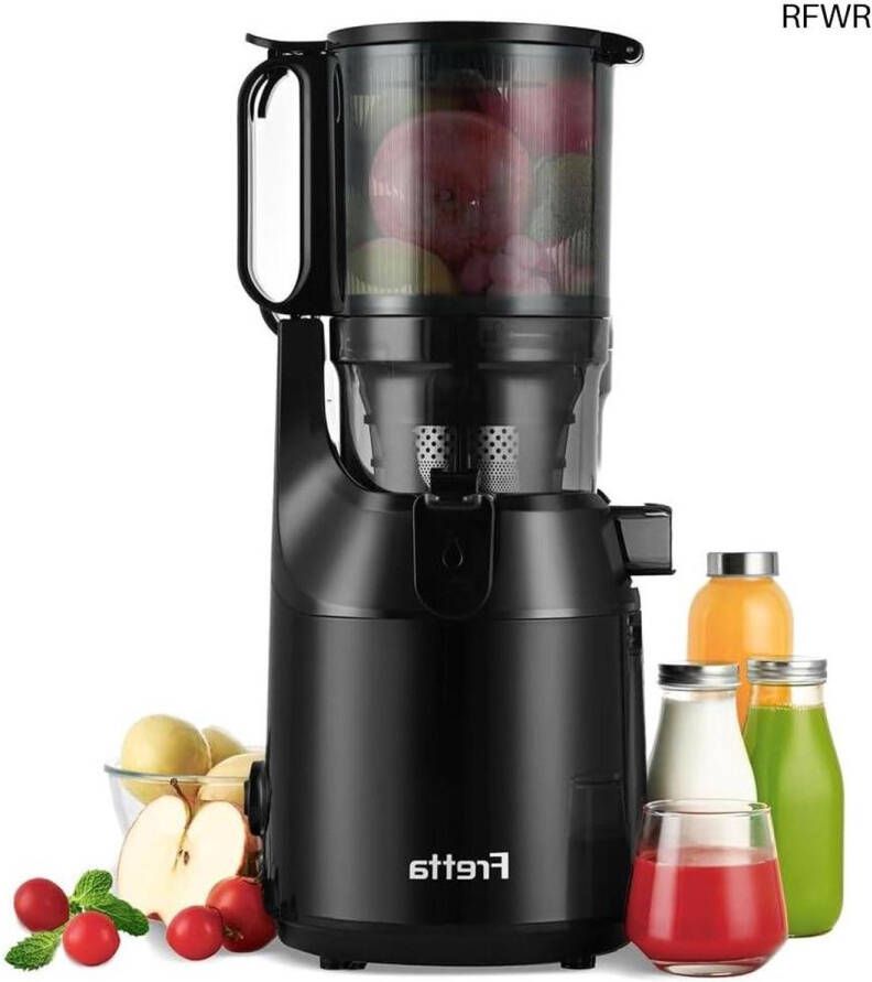 RFWR Koude pers sapcentrifuge Slowjuicer met grote vulopening en hoge sap opbrengst