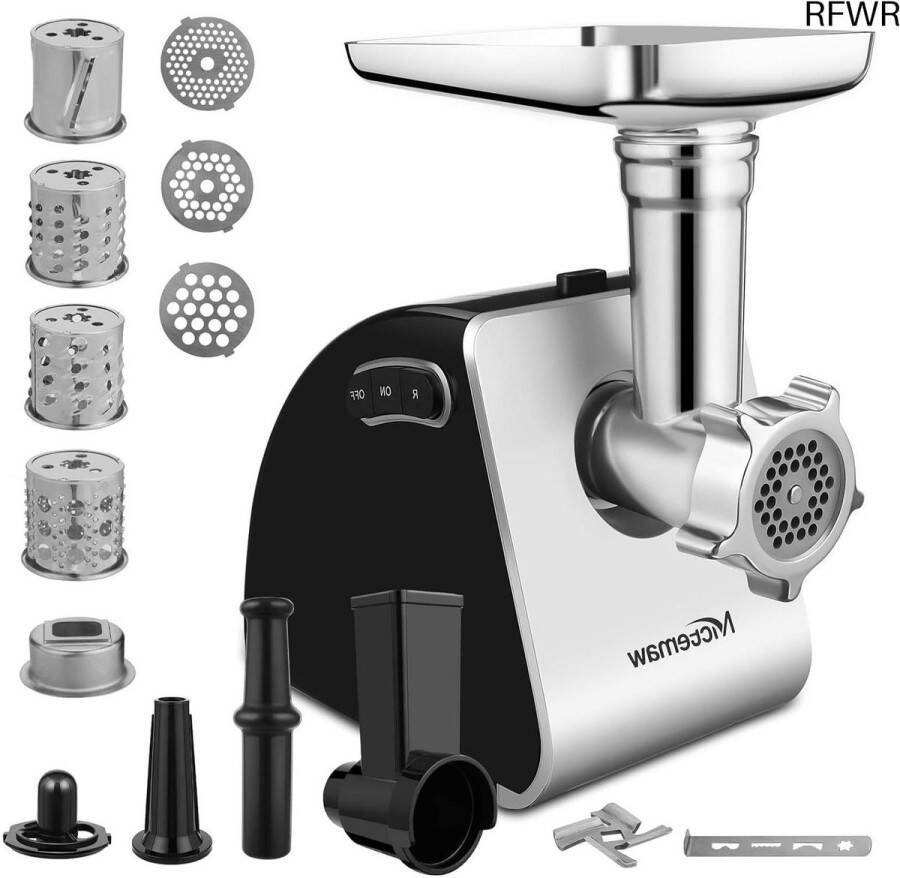 RFWR krachtige elektrische vleesmolen en groentesnijder multifunctionele keukenmachine
