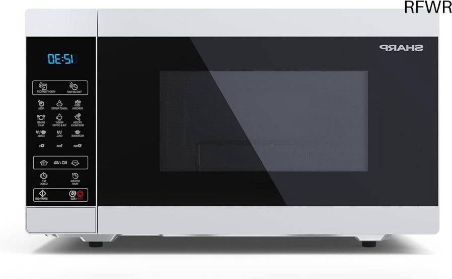 RFWR Magnetron met Grill en Digitale Bedieningen 25 Liter 900W 1000W Grill Wit