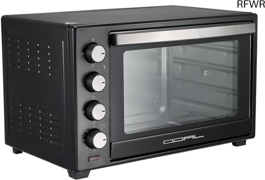 RFWR Mini-convectieoven 60l Elektrische Multifunctionele Bakoven met Kookaccessoires Perfect voor Kleine Huishoudens
