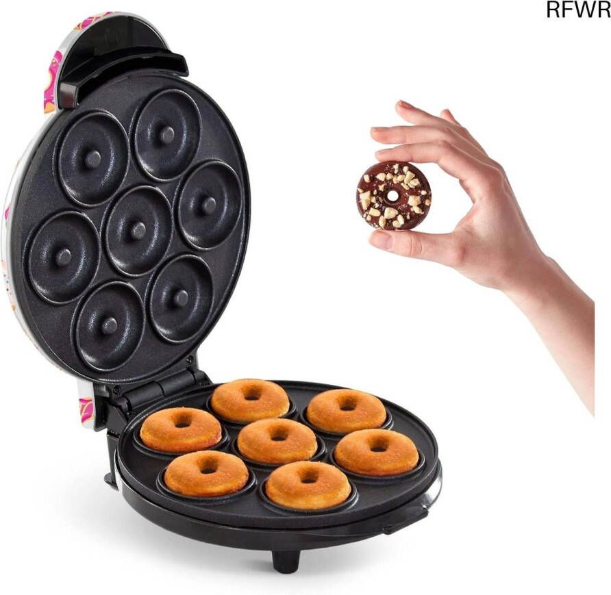 RFWR Mini Donut Maker voor Kindvriendelijk Ontbijt en Snacks Maak Snel en Eenvoudig Mini Donuts Thuis