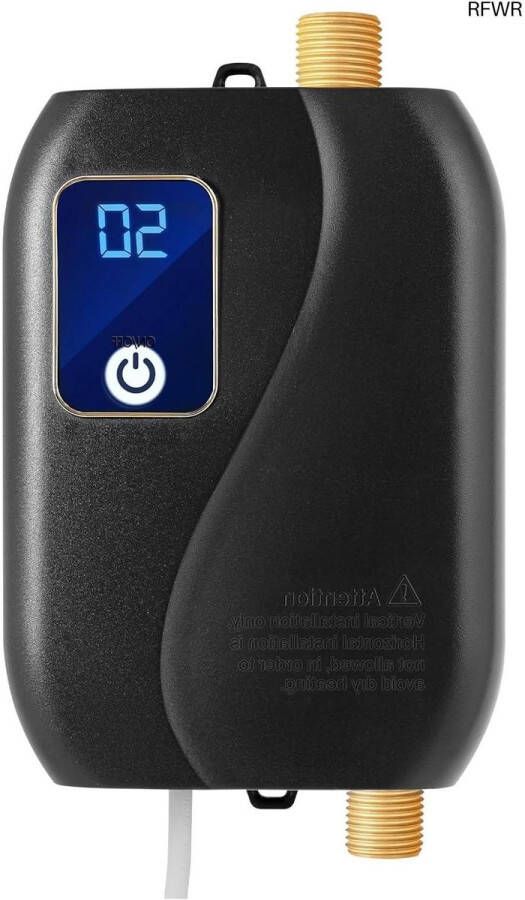 RFWR Mini Doorstroomboiler 3500W Drukvast Tankloos en Ruimtebesparend voor Keuken en Douche