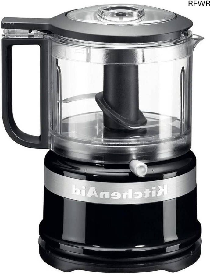 RFWR Mini Food Processor Perfect voor Hakken en Voorbereiden van Dressings en Sauzen Onyx Zwart