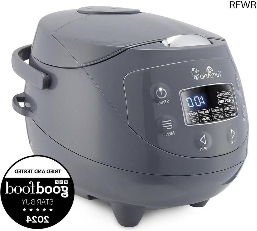 RFWR Mini Rijstkoker met Fuzzy Logic en Keramische Binnenkom Ideaal voor Kleine Huishoudens