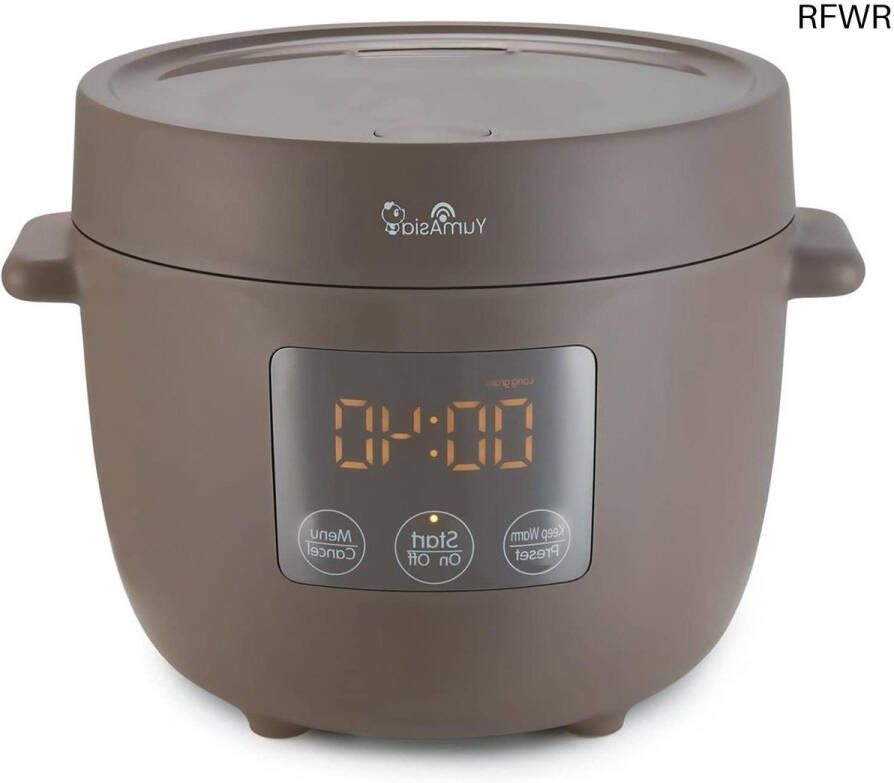 RFWR Mini rijstkoker met keramische kom en 5 kookfuncties