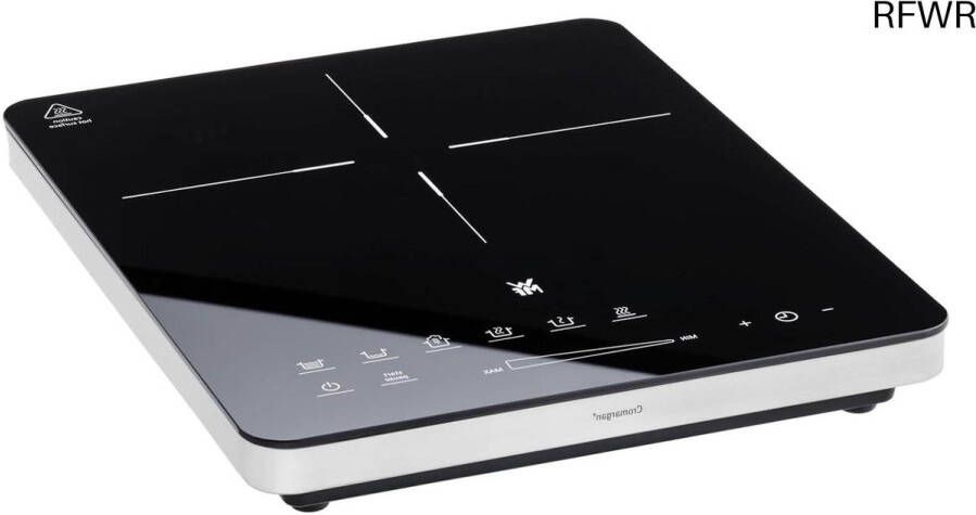 RFWR Mobiele inductiekookplaat met glaskeramiek 2100 W en touch-display 28 cm kookplaat