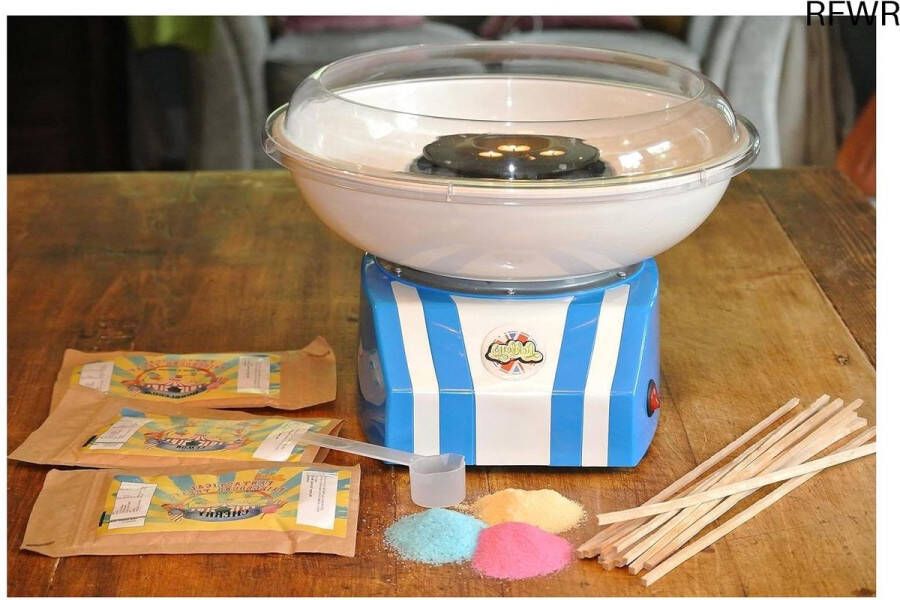 RFWR Moderne Elektrische Suikerspinmachine Kies je Eigen Suikeraroma met 6 Smaakvariaties