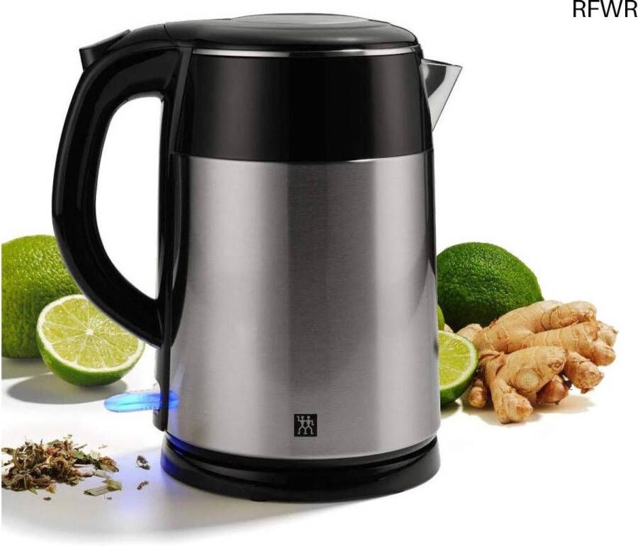RFWR Moderne waterkoker 1 2 liter met automatische uitschakeling en kalkfilter