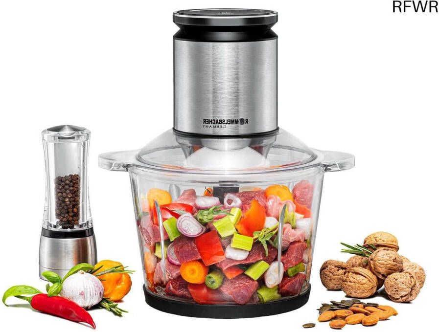 RFWR Multi Hakselaar met RVS Behuizing en XXL Glazen Container