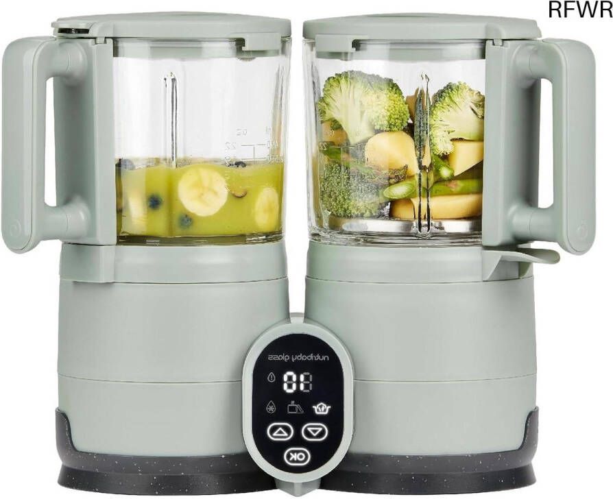 RFWR Multifunctionele Baby Keukenmachine 4 in 1 Stoom Blender met Grote Capaciteit Ideaal voor Gezonde Maaltijden