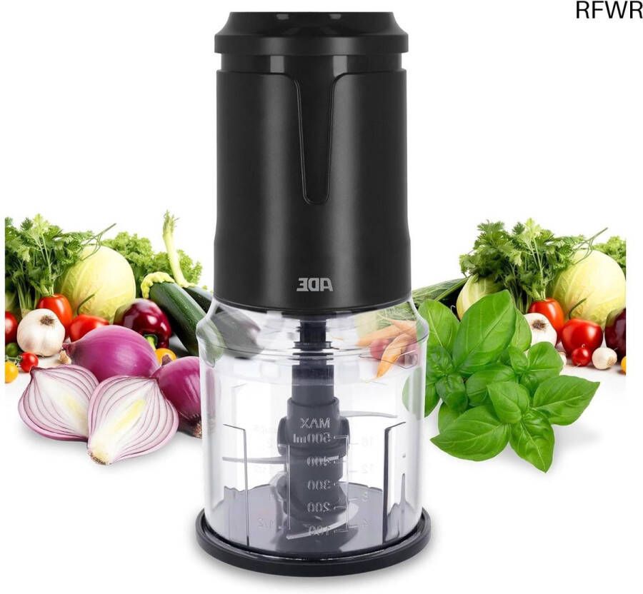 RFWR Multifunctionele elektrische keukenmachine met 4 roestvrijstalen messen 500 ml