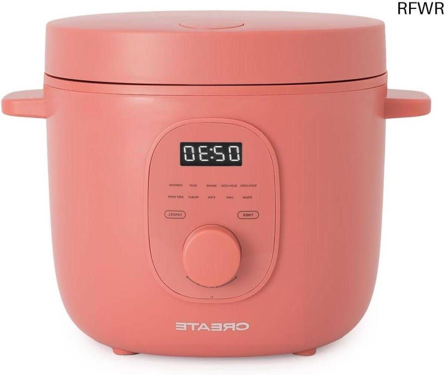 RFWR Multifunctionele Elektrische Rijstkoker 3 Liter Programmeerbaar tot 24 Uur met Stoominzet en Warmhoudfunctie