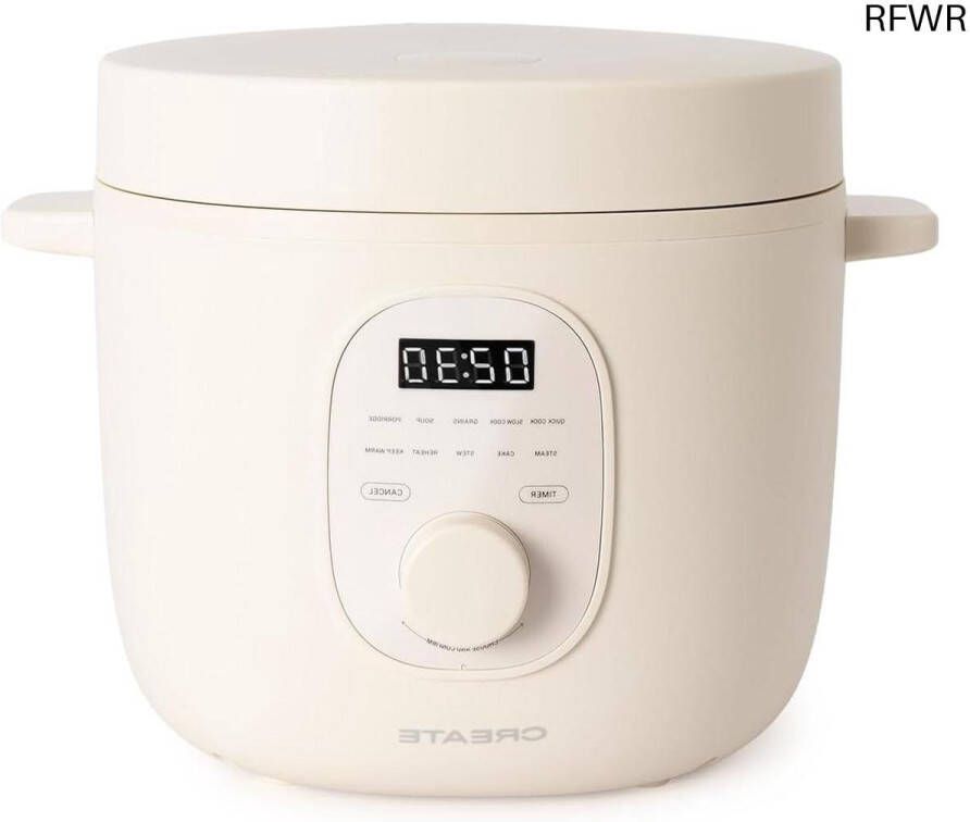 RFWR Multifunctionele Elektrische Rijstkoker 3L met Stoommand Programmeerbaar tot 24 Uur