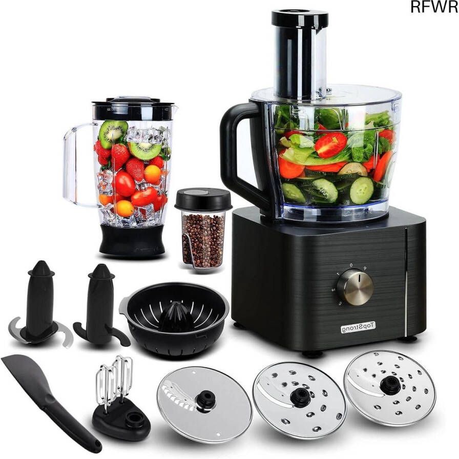 RFWR Multifunctionele keukenmachine met 1100 W 11 functies en grote capaciteit