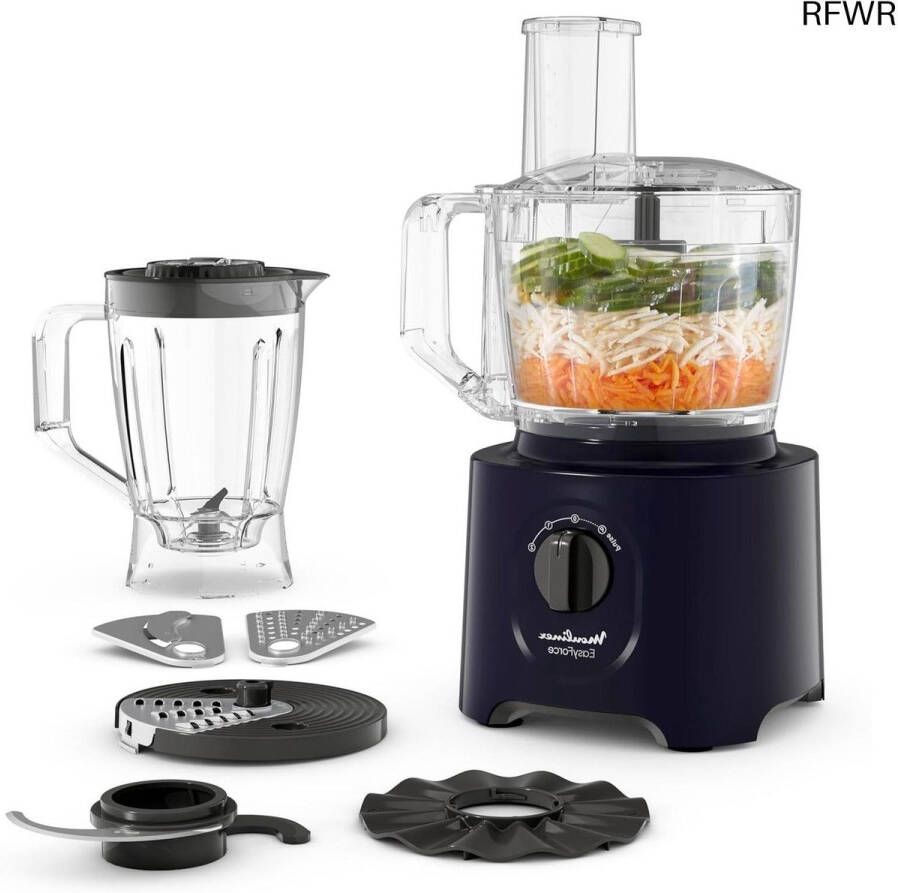 RFWR Multifunctionele keukenmachine met 800 W 25 functies en 6 accessoires – Compact en gebruiksvriendelijk