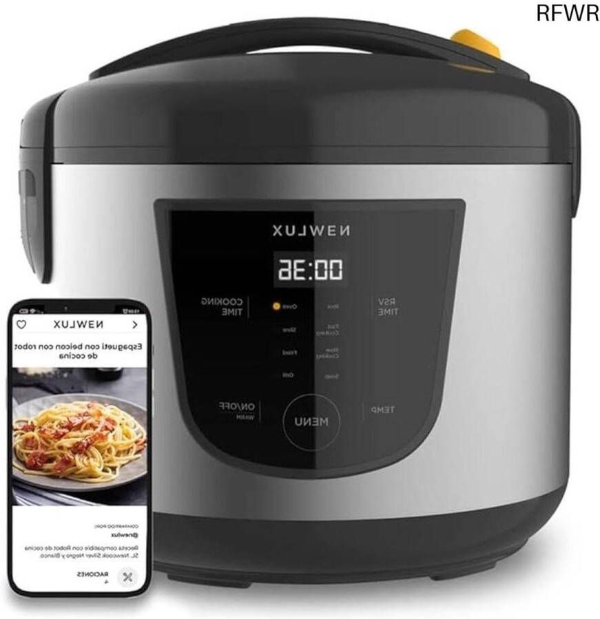 RFWR Multifunctionele Keukenrobot 5 Liter met Programmeerbare Functies en Warmhoudfunctie