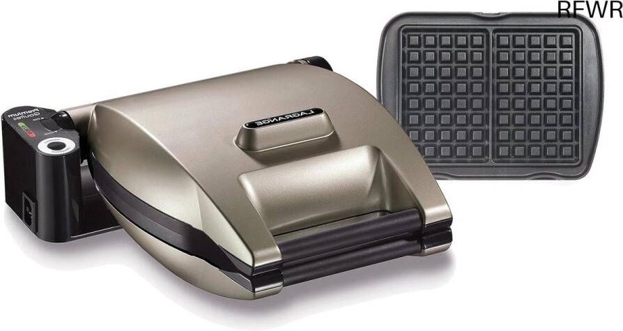 RFWR Omkeerbaar Wafelijzer Multifunctioneel 1200W Perfect voor Gelijkmatige Bereiding