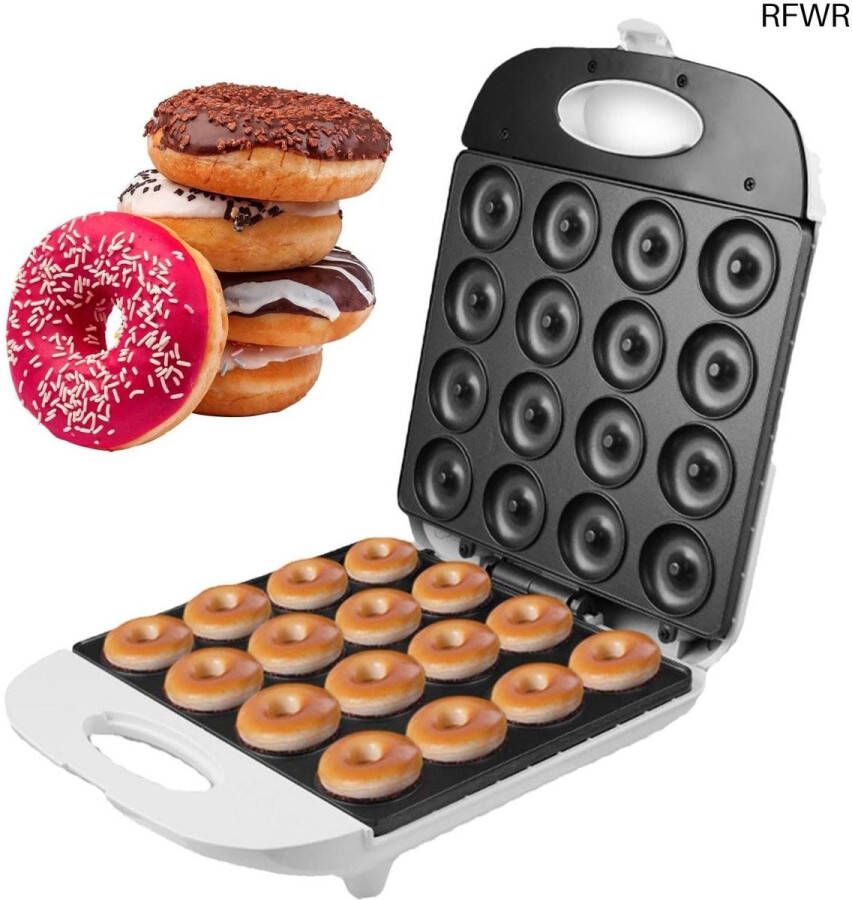 RFWR Ontbijt Donut Maker Non-stick Donutmachine met Dubbelzijdige Verwarming voor Deserts en Pannenkoeken