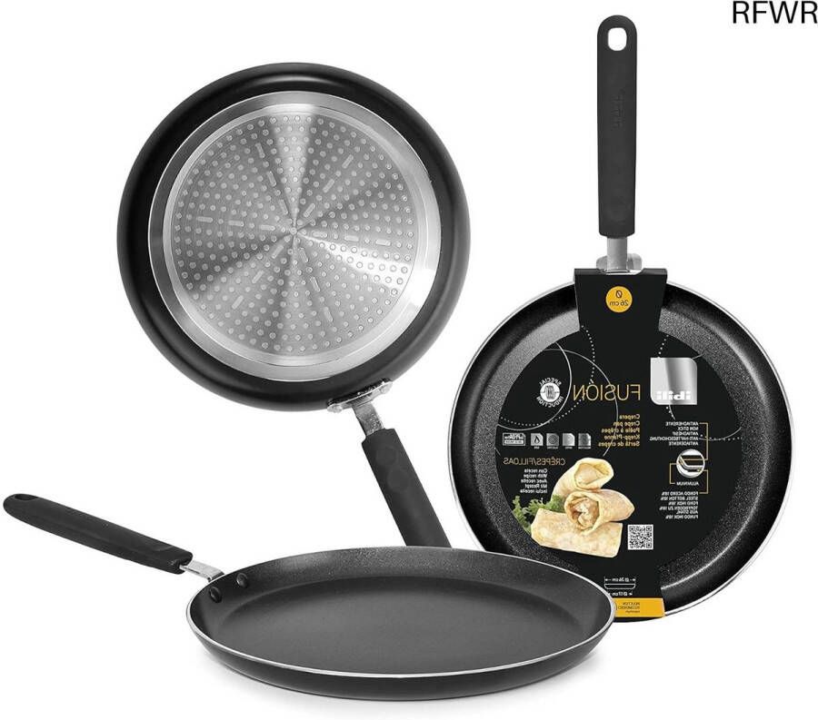 RFWR Pannenkoekenpan 22 cm Aluminium met Antiaanbaklaag Geschikt voor Inductie