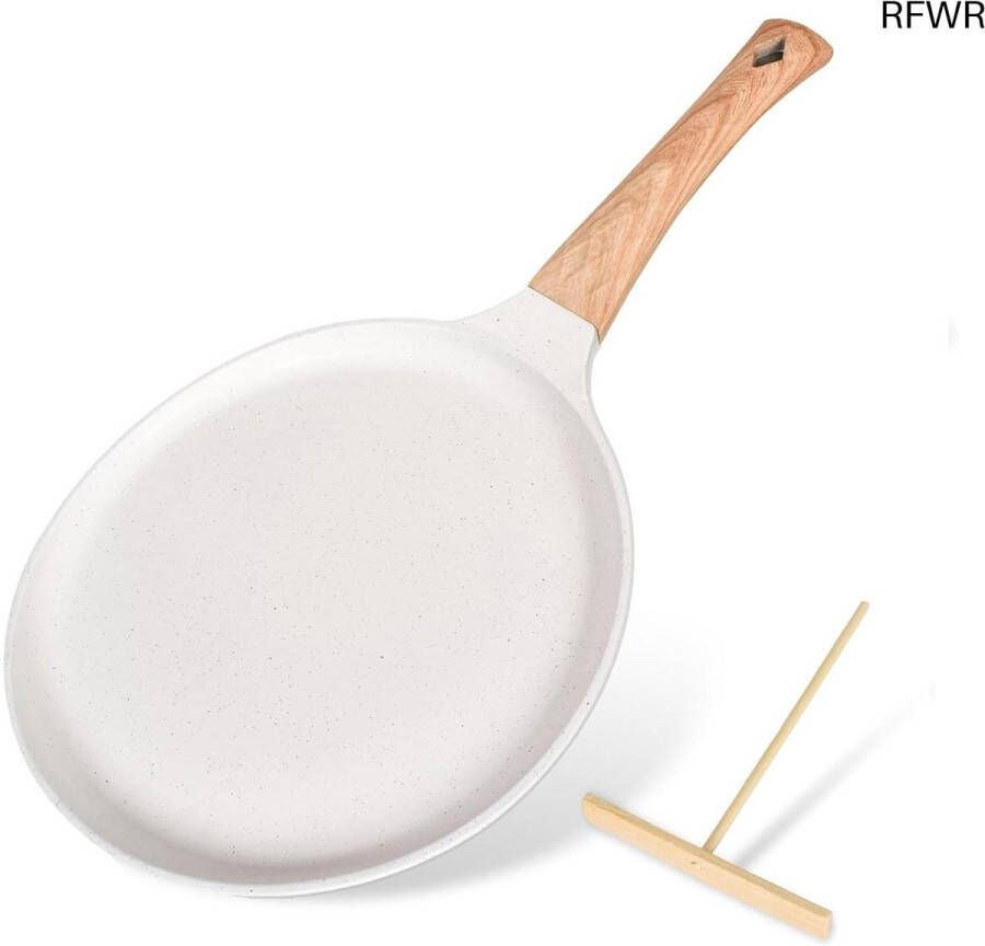 RFWR Pannenkoekenpan Ø 24 cm met Afneembare Handgreep Anti-aanbaklaag van Medische Steen