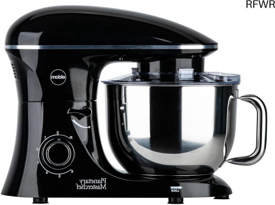 RFWR Planetaire Mixer met 6 2 Liter Kom 2200 W 6 Snelheden Deegmachine voor Roeren en Kloppen