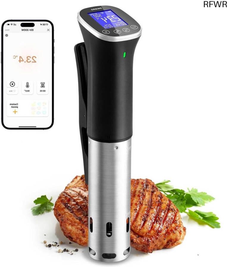 RFWR Professionele Sous Vide Stick met Wifi en App-ondersteuning voor Nauwkeurig Koken