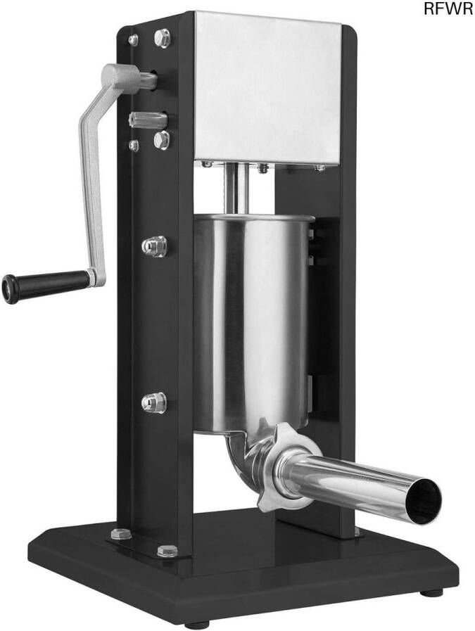 RFWR Professionele worstvulmachine 3 liter met vier vulbuizen en handige accessoires