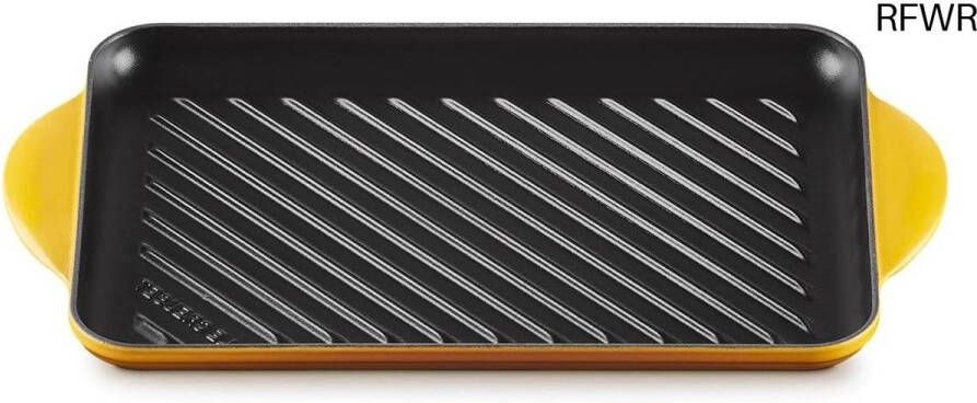 RFWR Rechthoekige geëmailleerde grillplaat voor vetarm koken 32 5 cm