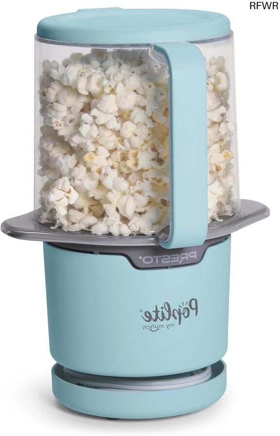 RFWR Compacte hete lucht popcornpopper Persoonlijke kopjes vetarm snelle snack