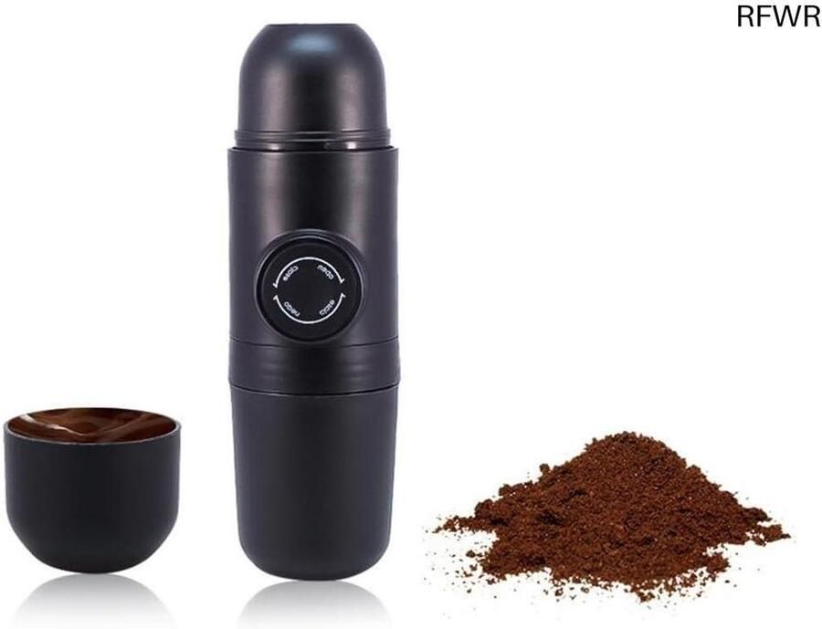 RFWR Draagbare Handmatige Espressomachine voor Reizen Compact Koffiezetapparaat voor Buiten