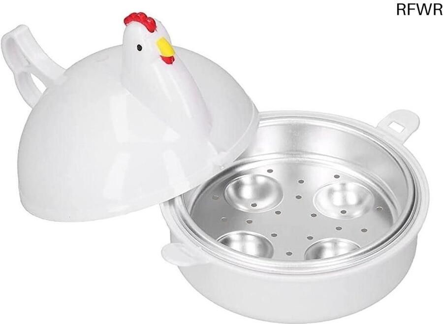 RFWR Eierkoker Magnetron voor 4 Eieren Snelle en Veilige Kookoplossing voor Thuis en Kantoor