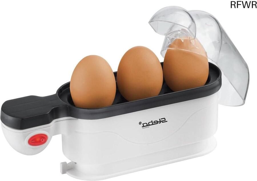 RFWR Eierkoker voor 3 Eieren met Antiaanbaklaag en Draaggreep