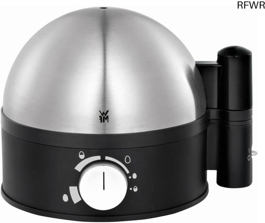 RFWR Elektrische Eierkoker voor 1 tot 7 Eieren Instelbaar Hard Medium of Zacht Gekookt Hoogwaardig Roestvrij Staal 380 Watt