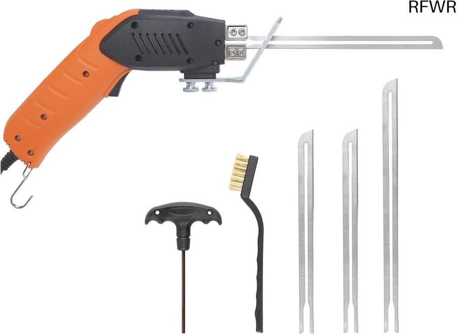 RFWR Elektrische Piepschuimsnijder met Luchtkoeling Continu Gebruik Inclusief 3 Messen