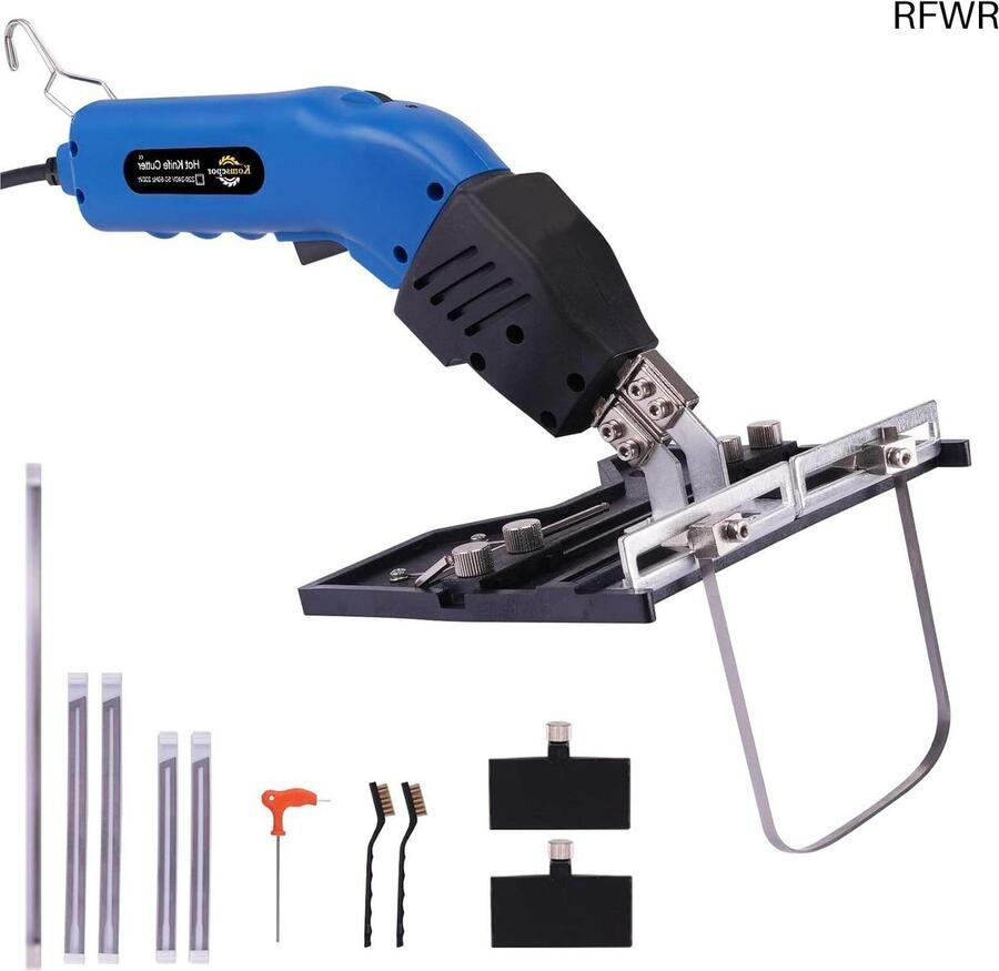 RFWR Elektrische piepschuimsnijder met Nichrome messen hete-mes schuimsnijder met koelsysteem en 220-240 V