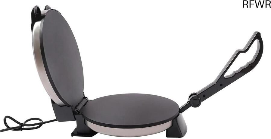 RFWR Elektrische Roti Maker voor Platbrood 1800W Pannenkoekenbakker met Instelbare Temperatuur