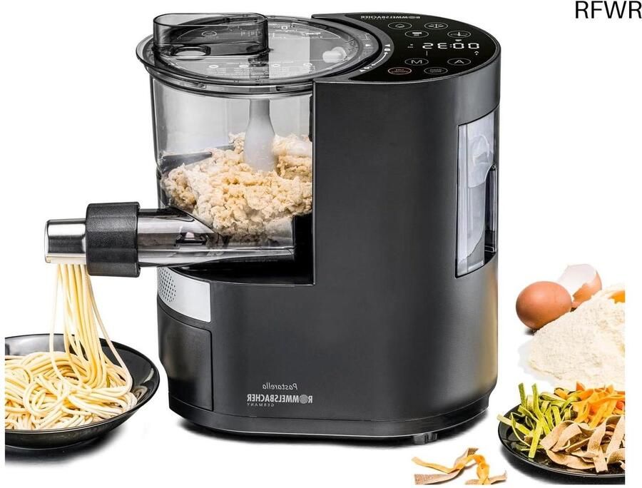 RFWR Elektronische Pastamachine met Weegschaal en 8 Programma's voor Verse Pasta