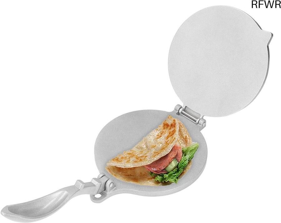 RFWR Heavy Duty Tortillapers voor Thuisgebruik 7.7 inch Aluminium Tortilla Maker