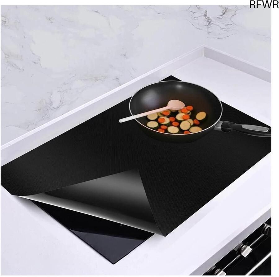 RFWR Inductiekookplaat Beschermmat Antislip Siliconen 54 x 90 cm Verhoogt Levensduur en Veilige Keuken