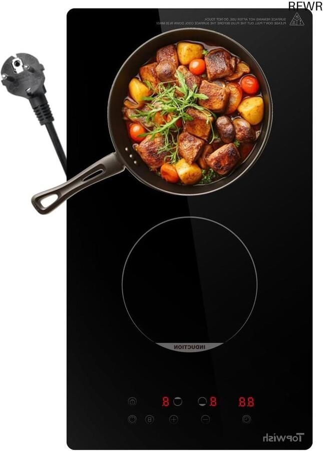 RFWR Inductiekookplaat met 2 zones en boost-functie
