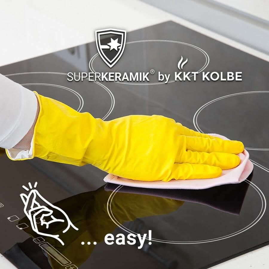 RFWR Keramische Kookplaat 60 cm met 4 Kookzones en Touch Slider