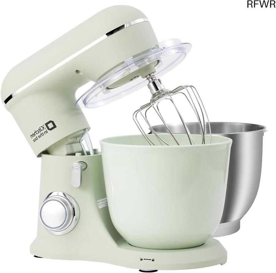 RFWR Krachtige Keukenmachine met 10 Snelheden en 4 5L + 5L Mengkommen
