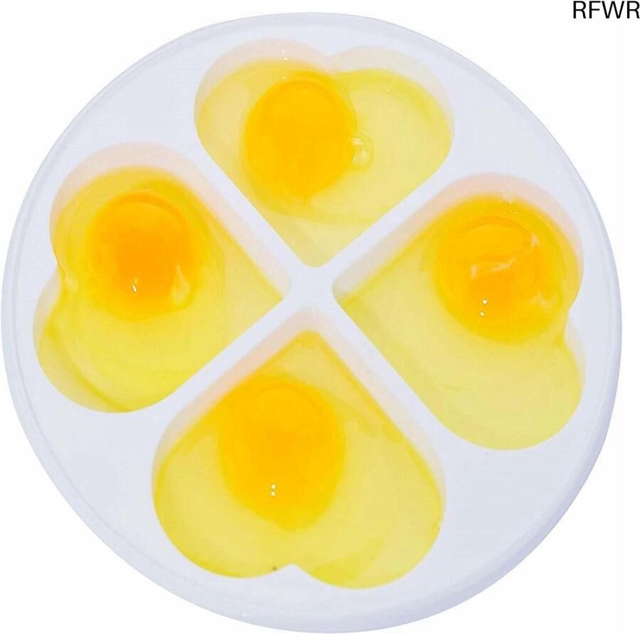 RFWR Magnetron Eierkoker voor 4 Eieren Gezonde Bereiding van Eieren en Omeletten in de Magnetron