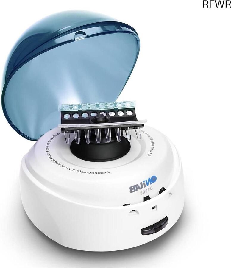 RFWR Mini Centrifuge 7000RPM Lab Benchtop Centrifuge met 2 Rotors en Laag Geluidsniveau