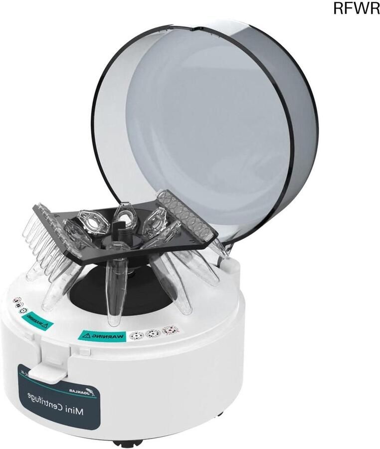 RFWR Mini-centrifuge voor laboratoria Tafelcentrifuge met 2-in-1 rotor voor microcentrifugebuizen