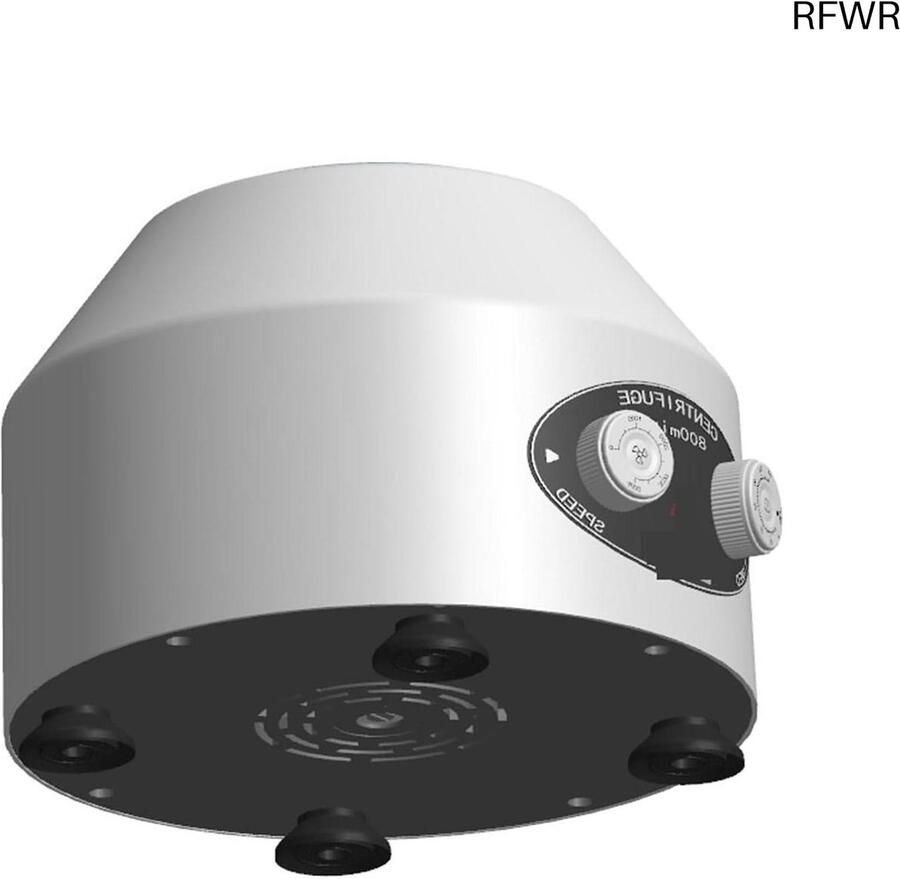 RFWR Mini Desktop Centrifuge voor Laboratoria 4000 RPM 1685 xg Tijdinstelling Compact en Draagbaar