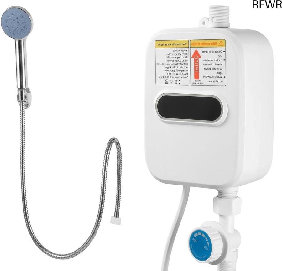 RFWR Mini Doorstroomboiler 3500W Direct Warm Water voor Keuken en Badkamer