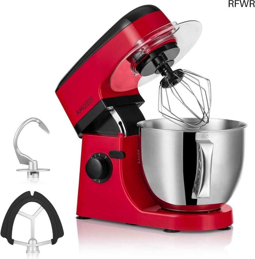 RFWR Multifunctionele kneedmachine 1800 W met 5L kom en 8 snelheden