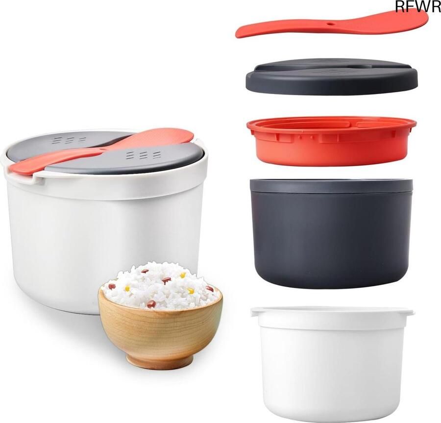 RFWR Multifunctionele Magnetronrijstkoker met Stoompan 2 Liter