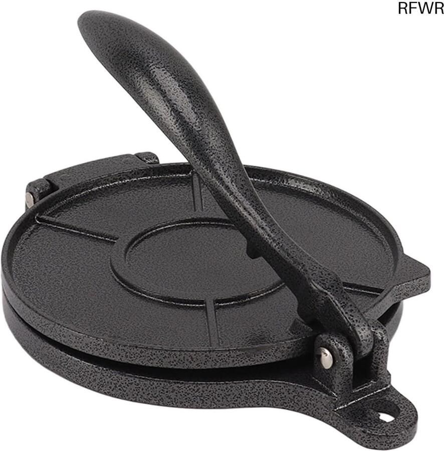 RFWR Multifunctionele Roti Maker en Tortillapers Efficiënte Keuken Tool 20 cm Zwart